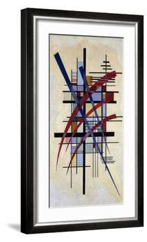 Zeichen mit Begleitung-Wassily Kandinsky-Framed Art Print
