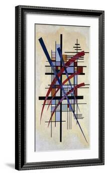 Zeichen mit Begleitung-Wassily Kandinsky-Framed Art Print