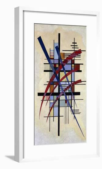 Zeichen mit Begleitung-Wassily Kandinsky-Framed Art Print