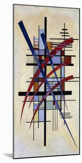 Zeichen mit Begleitung-Wassily Kandinsky-Mounted Art Print