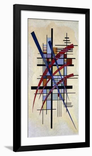 Zeichen mit Begleitung-Wassily Kandinsky-Framed Art Print