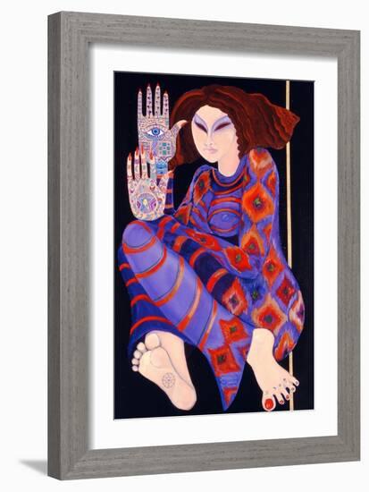 Zeinab Chasing the Devil (Part 2), 1992-Laila Shawa-Framed Giclee Print
