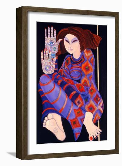 Zeinab Chasing the Devil (Part 2), 1992-Laila Shawa-Framed Giclee Print