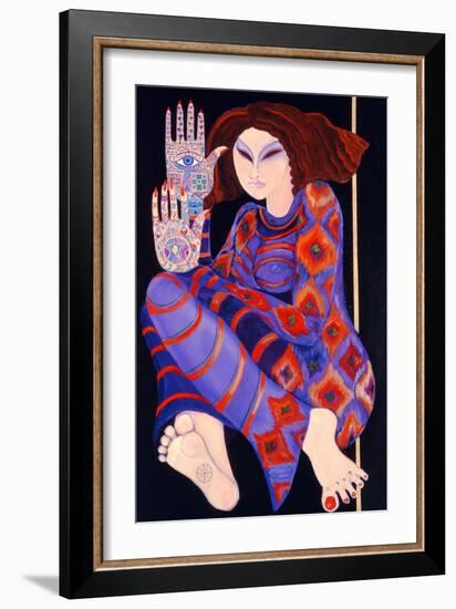 Zeinab Chasing the Devil (Part 2), 1992-Laila Shawa-Framed Giclee Print