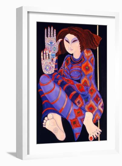 Zeinab Chasing the Devil (Part 2), 1992-Laila Shawa-Framed Giclee Print