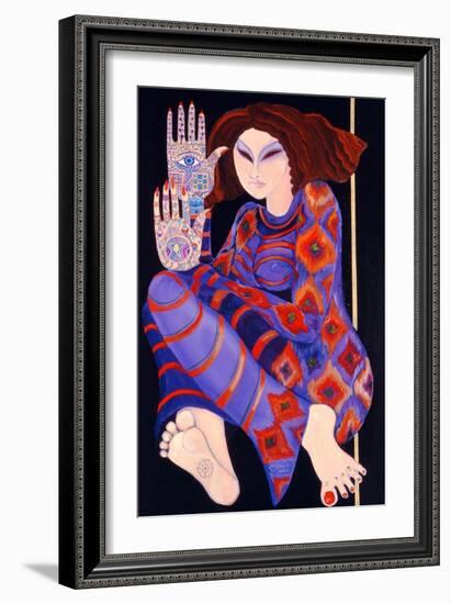 Zeinab Chasing the Devil (Part 2), 1992-Laila Shawa-Framed Giclee Print