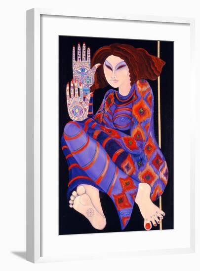 Zeinab Chasing the Devil (Part 2), 1992-Laila Shawa-Framed Giclee Print