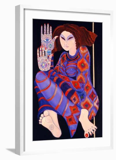 Zeinab Chasing the Devil (Part 2), 1992-Laila Shawa-Framed Giclee Print