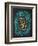Zelda Blue on Black-Cat Coquillette-Framed Premium Giclee Print
