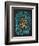 Zelda Blue on Black-Cat Coquillette-Framed Premium Giclee Print