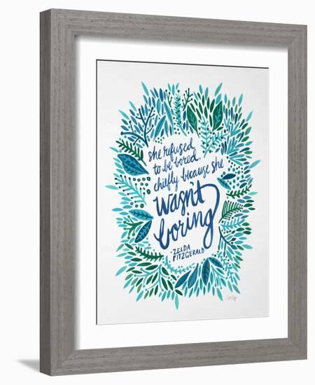 Zelda Blue-Cat Coquillette-Framed Art Print