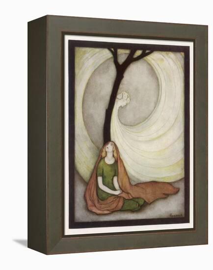 Zelie and the Fairy Candide-Jennie Harbour-Framed Stretched Canvas