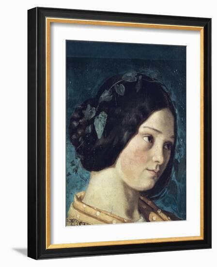 Zelie Courbet (The Artist's Sister)-Gustave Courbet-Framed Art Print