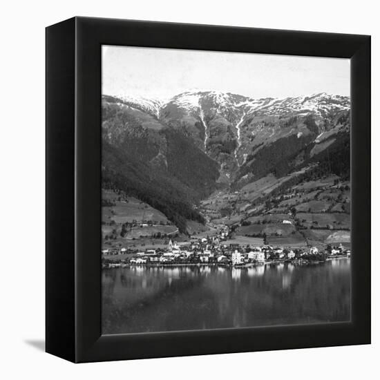 Zell Am See and Mount Schmittenhöhe, Salzburg, Austria, C1900s-Wurthle & Sons-Framed Premier Image Canvas