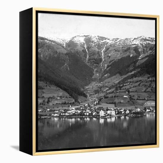 Zell Am See and Mount Schmittenhöhe, Salzburg, Austria, C1900s-Wurthle & Sons-Framed Premier Image Canvas