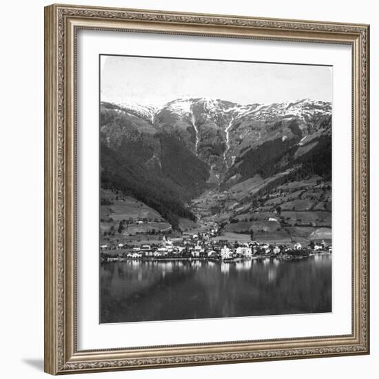 Zell Am See and Mount Schmittenhöhe, Salzburg, Austria, C1900s-Wurthle & Sons-Framed Photographic Print