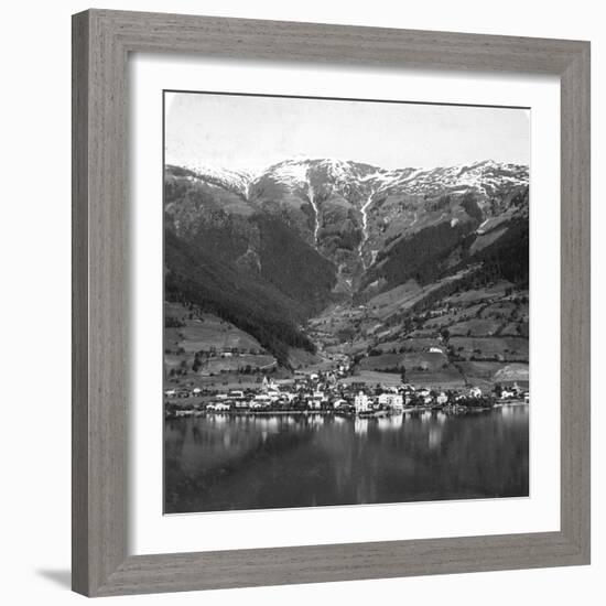 Zell Am See and Mount Schmittenhöhe, Salzburg, Austria, C1900s-Wurthle & Sons-Framed Photographic Print