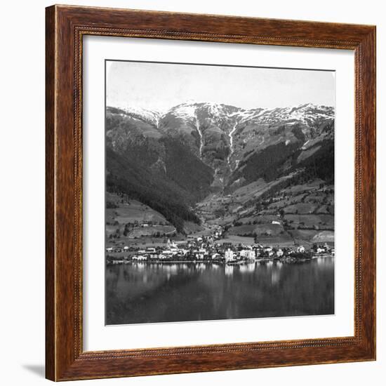 Zell Am See and Mount Schmittenhöhe, Salzburg, Austria, C1900s-Wurthle & Sons-Framed Photographic Print