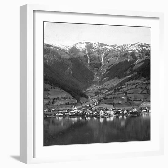 Zell Am See and Mount Schmittenhöhe, Salzburg, Austria, C1900s-Wurthle & Sons-Framed Photographic Print