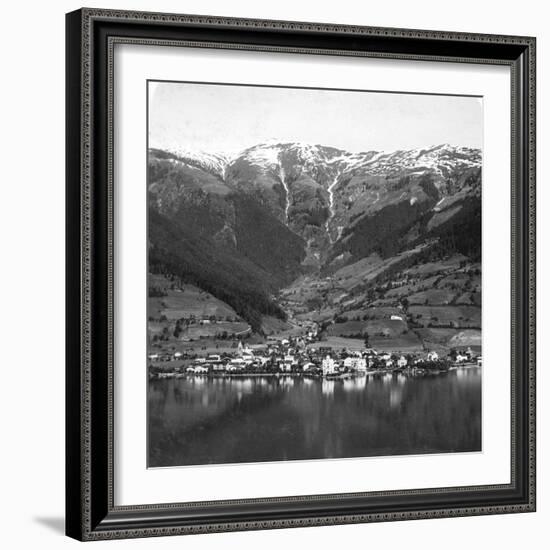 Zell Am See and Mount Schmittenhöhe, Salzburg, Austria, C1900s-Wurthle & Sons-Framed Photographic Print