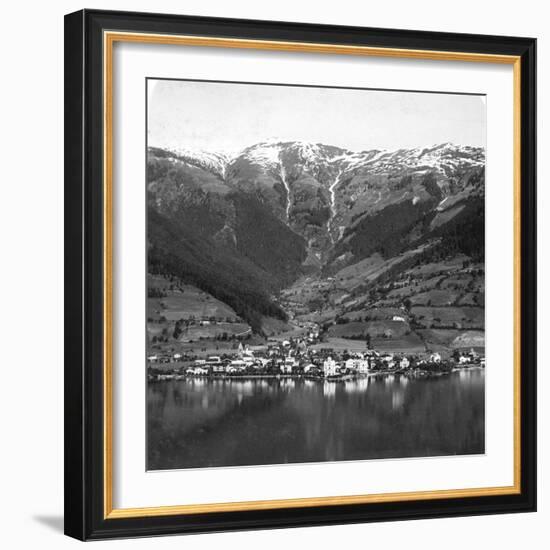 Zell Am See and Mount Schmittenhöhe, Salzburg, Austria, C1900s-Wurthle & Sons-Framed Photographic Print