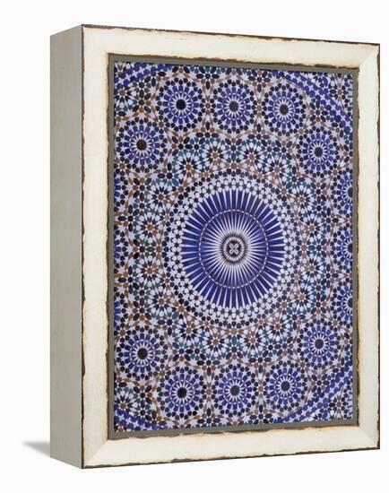 Zellij (Geometric Mosaic Tilework) Adorn Walls, Morocco-Merrill Images-Framed Premier Image Canvas