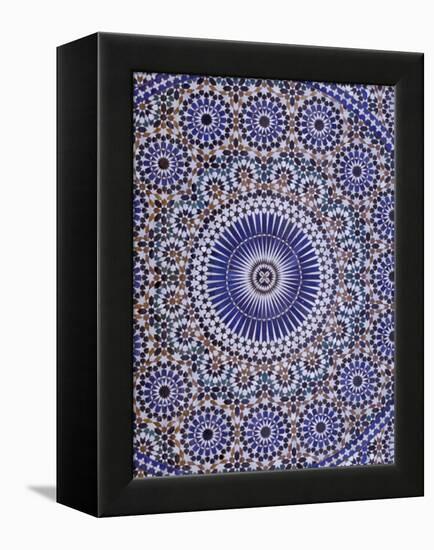 Zellij (Geometric Mosaic Tilework) Adorn Walls, Morocco-Merrill Images-Framed Premier Image Canvas