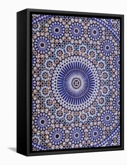 Zellij (Geometric Mosaic Tilework) Adorn Walls, Morocco-Merrill Images-Framed Premier Image Canvas