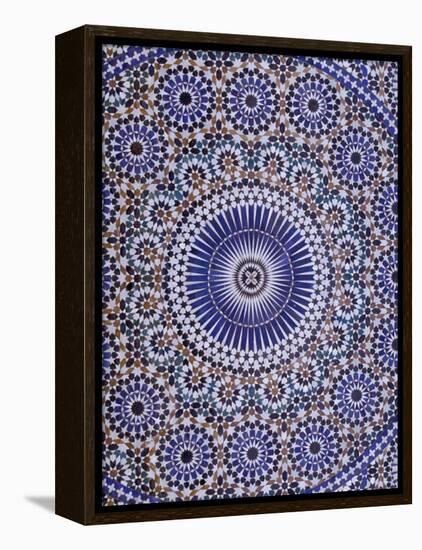 Zellij (Geometric Mosaic Tilework) Adorn Walls, Morocco-Merrill Images-Framed Premier Image Canvas