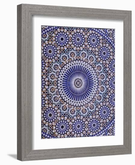 Zellij (Geometric Mosaic Tilework) Adorn Walls, Morocco-Merrill Images-Framed Photographic Print