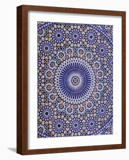 Zellij (Geometric Mosaic Tilework) Adorn Walls, Morocco-Merrill Images-Framed Photographic Print