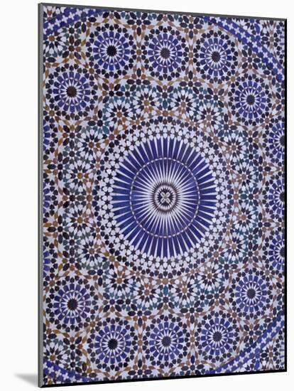 Zellij (Geometric Mosaic Tilework) Adorn Walls, Morocco-Merrill Images-Mounted Photographic Print