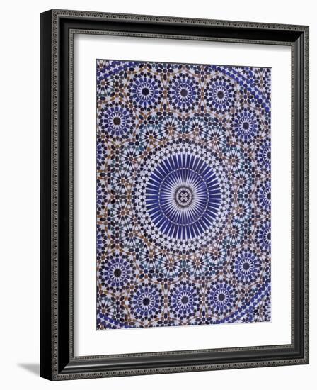 Zellij (Geometric Mosaic Tilework) Adorn Walls, Morocco-Merrill Images-Framed Photographic Print