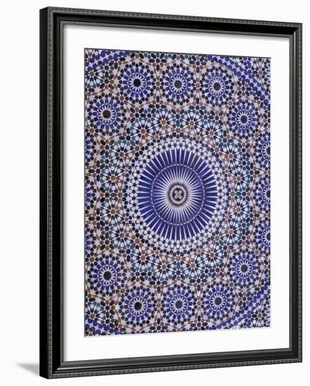 Zellij (Geometric Mosaic Tilework) Adorn Walls, Morocco-Merrill Images-Framed Photographic Print