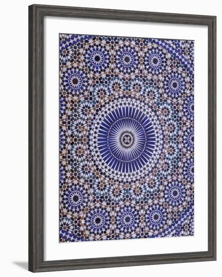 Zellij (Geometric Mosaic Tilework) Adorn Walls, Morocco-Merrill Images-Framed Photographic Print