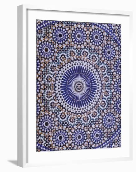 Zellij (Geometric Mosaic Tilework) Adorn Walls, Morocco-Merrill Images-Framed Photographic Print