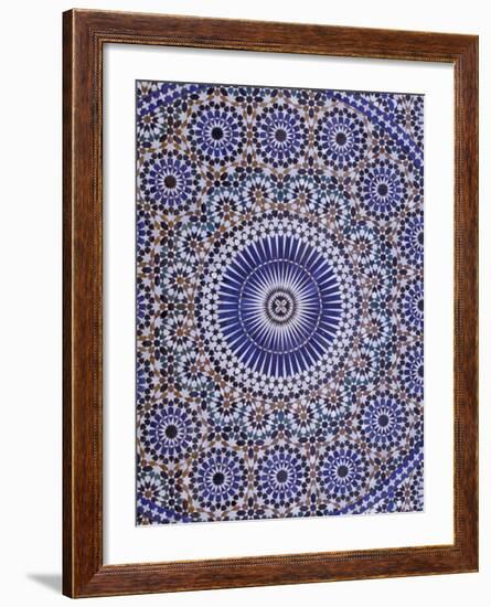 Zellij (Geometric Mosaic Tilework) Adorn Walls, Morocco-Merrill Images-Framed Photographic Print