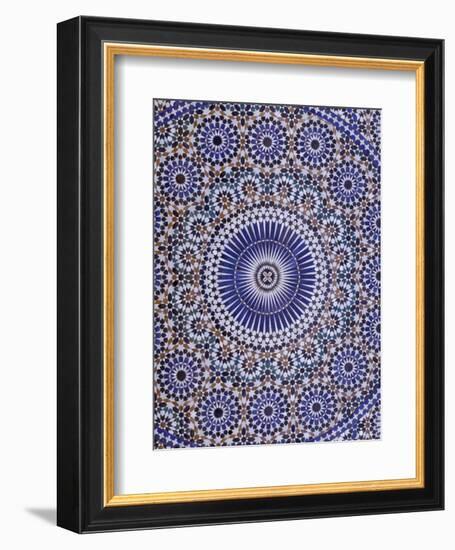 Zellij (Geometric Mosaic Tilework) Adorn Walls, Morocco-Merrill Images-Framed Photographic Print