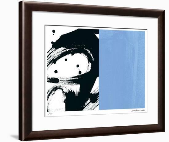 Zen Blue-Maria Lobo-Framed Giclee Print