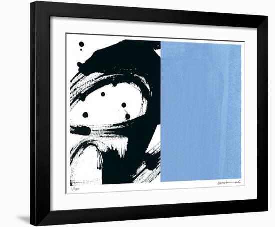 Zen Blue-Maria Lobo-Framed Giclee Print