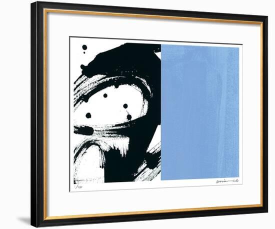 Zen Blue-Maria Lobo-Framed Giclee Print