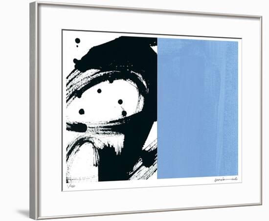 Zen Blue-Maria Lobo-Framed Giclee Print