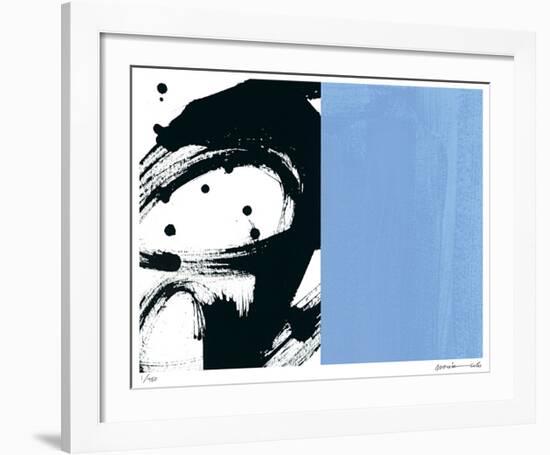 Zen Blue-Maria Lobo-Framed Giclee Print