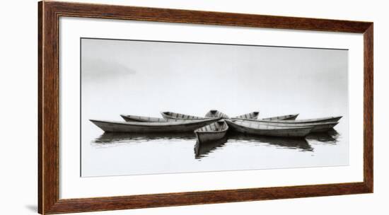 Zen Boats-null-Framed Art Print