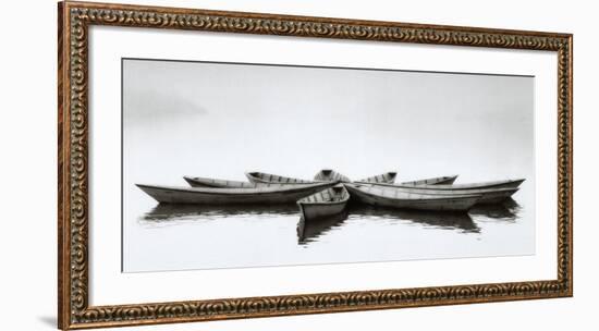 Zen Boats-null-Framed Art Print