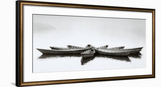 Zen Boats-null-Framed Art Print