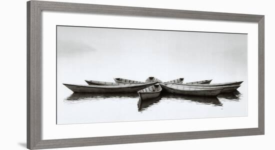 Zen Boats-null-Framed Art Print