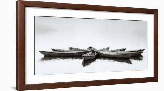 Zen Boats-null-Framed Art Print