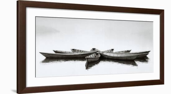 Zen Boats-null-Framed Art Print