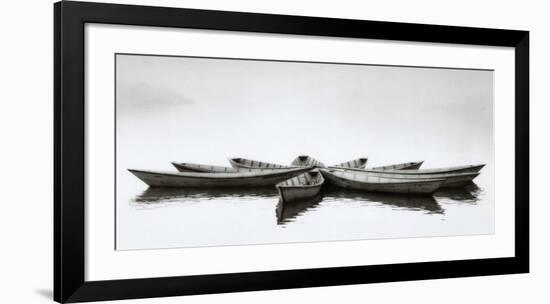 Zen Boats-null-Framed Art Print